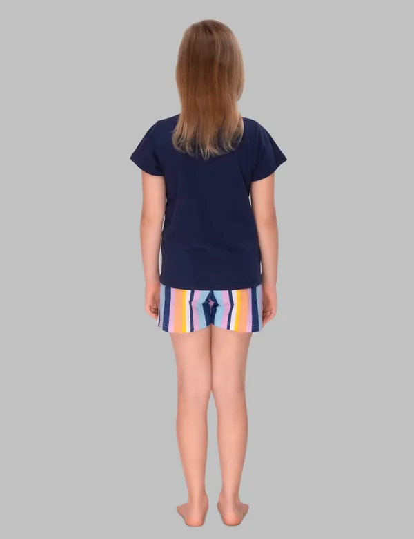 Navy_Blue_Siped_Shorts_Set_For_Girls