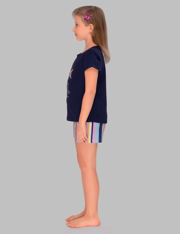 3_Piece_Nightsuits_Top_Pajama_Shorts_Sets_For_Girls