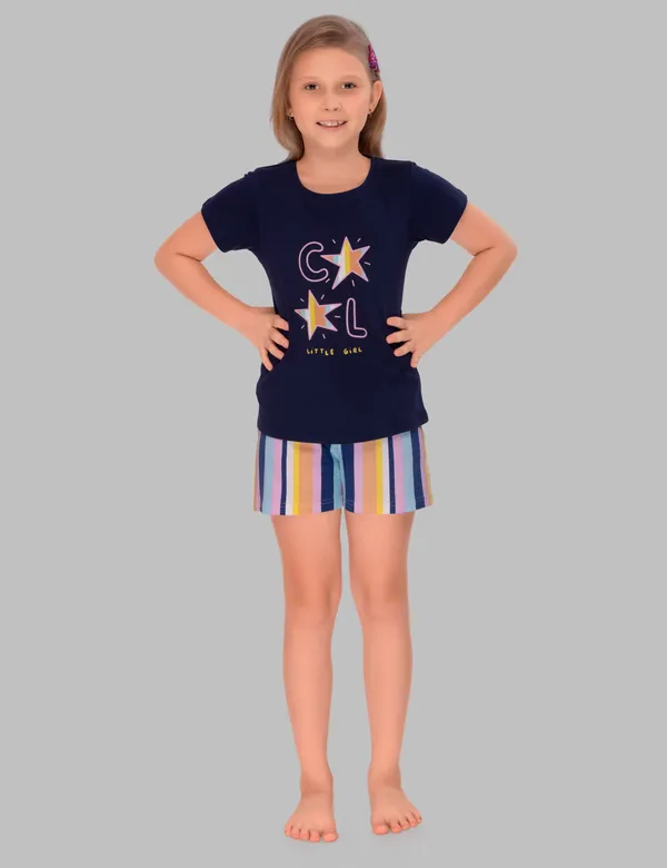 3_Piece_Nightsuits_Top_Pajama_Shorts_Sets_For_Girls