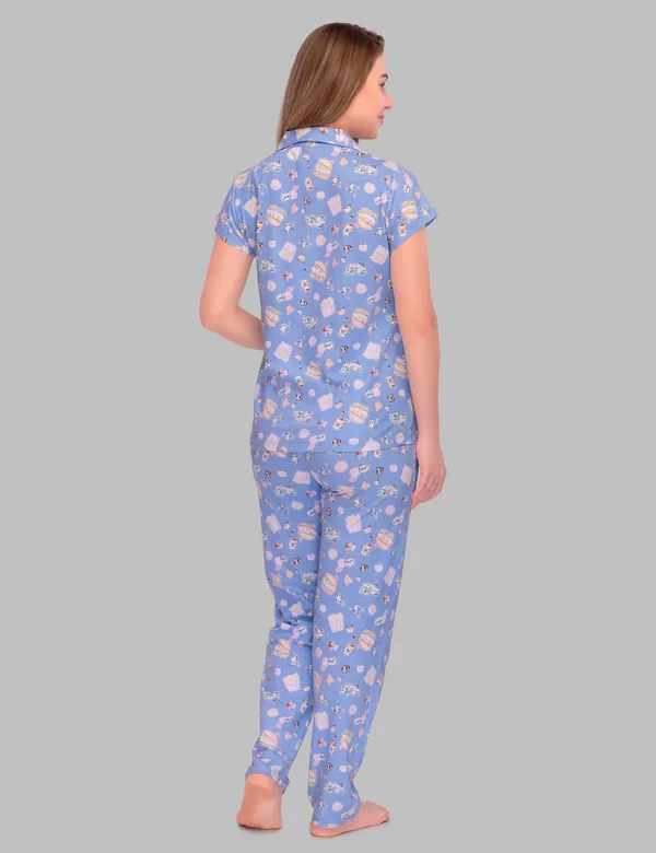 Blue_Cotton_Burger_Bliss_Pajama_Set_For_Moms