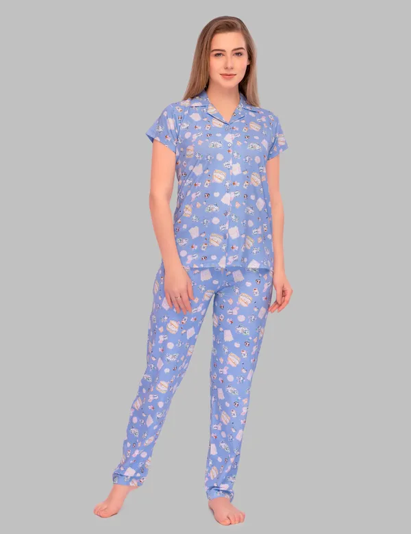 Blue_Cotton_Burger_Bliss_Pajama_Set_For_Moms