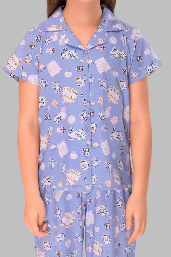Blue_Cotton_Burger_Bliss_Pajama_Set_For_Moms