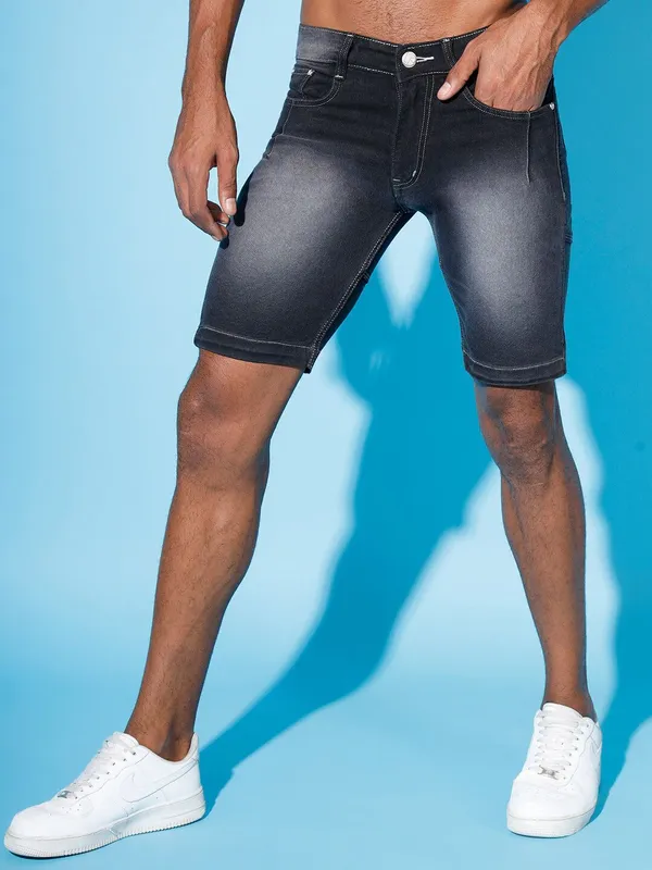 Grey_Denim_Premium_Short_For_Men
