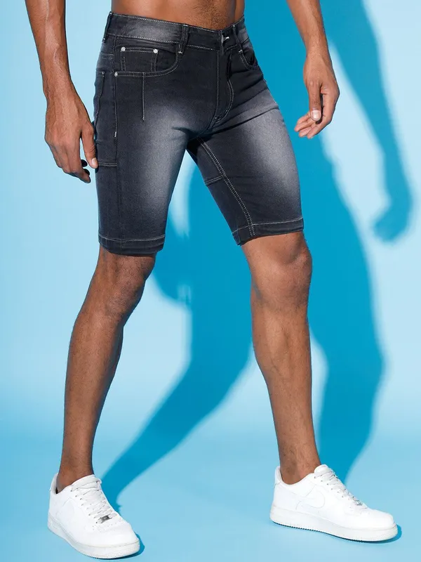 Grey_Denim_Premium_Short_For_Men