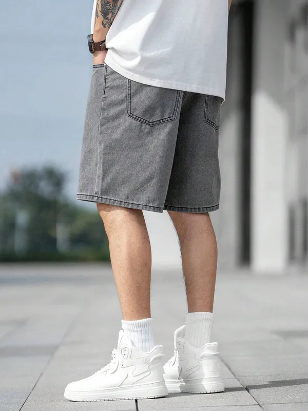 Grey_Denim_Premium_Short_For_Men
