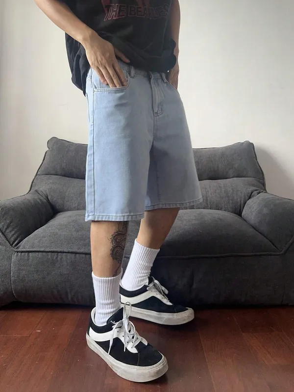 Light_Blue_Denim_Premium_Short_For_Men