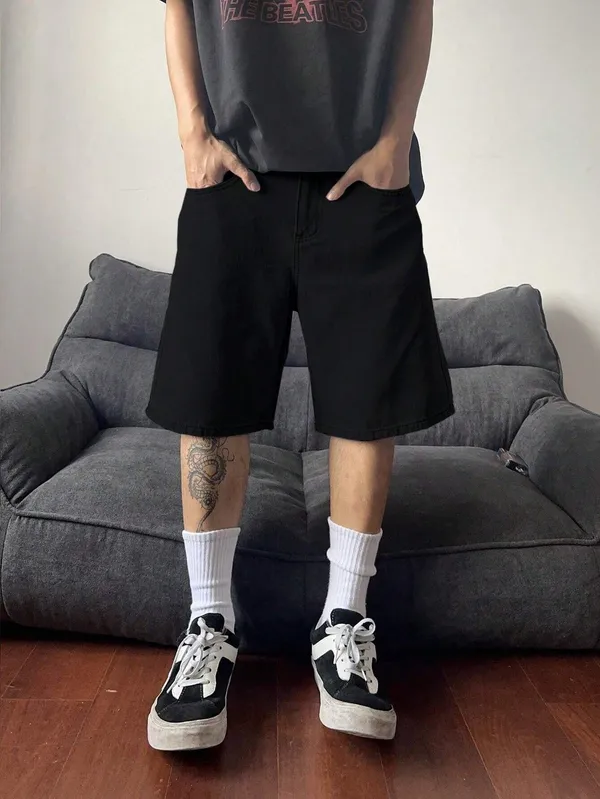 Black_Denim_Premium_Short_For_Men