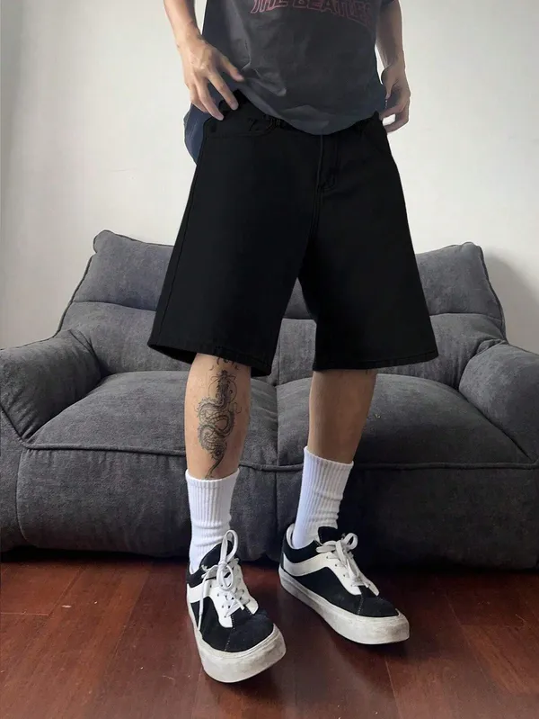 Black_Denim_Premium_Short_For_Men