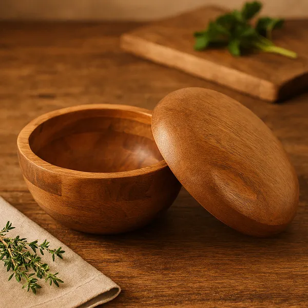 Handcrafted_Solid_Wood_Roti_Casserole_With_Lid_Sandcolour