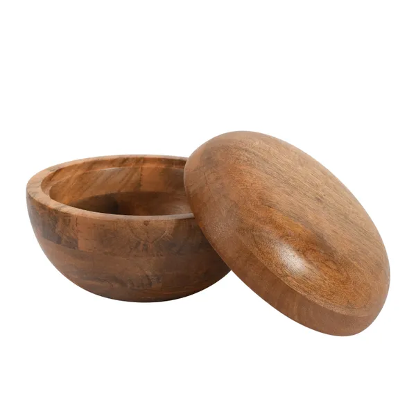 Handcrafted_Solid_Wood_Roti_Casserole_With_Lid_Sandcolour