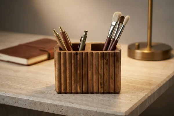 Handcrafted_Fluted_Mango_Wood_2_Partition_Cutlery_Stand_Honey_Finish