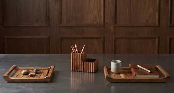 Hosting_Organization_Combo_2_Piece_Acacia_Tray_Set_Fluted_Cutlery_Stand