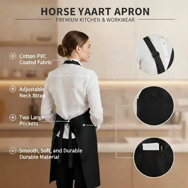 Pack_of_2_Black_Waterproof_Kitchen_Apron_Oil_&_Stain_Resistant_Apron_With_2_Pockets_For_Home