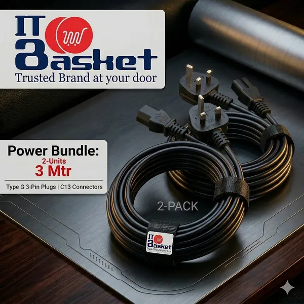 ITBasket_Ultra_Desktop_Power_Cable_Pack_2X_3M_Cables_Heavy-Duty_Reliable