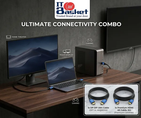ITBasket_Display_Combo_Dp-Dp_1.8M_+_Hdmi_4K_5M_Cable_High-Speed_4K_Uhd