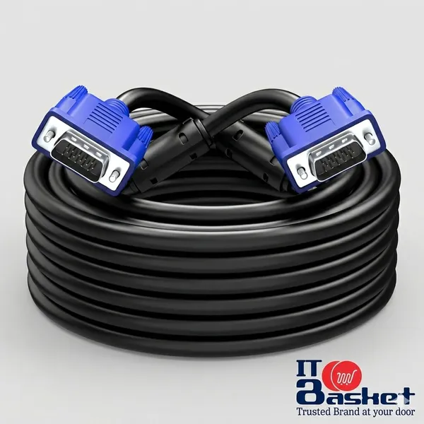 ITBasket_Ultra_VGA_Combo_Pack_Includes_Vga_5M_+_Vga_3M_Cables_High-Quality_Video