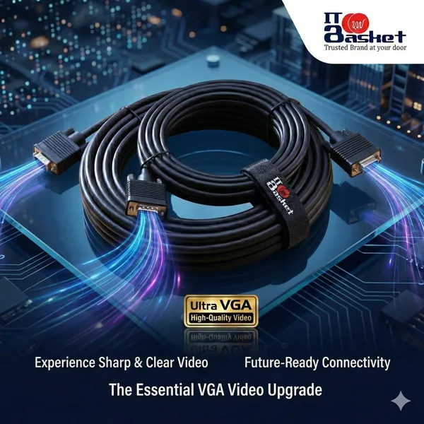 ITBasket_Ultra_VGA_Combo_Pack_Includes_Vga_5M_+_Vga_3M_Cables_High-Quality_Video