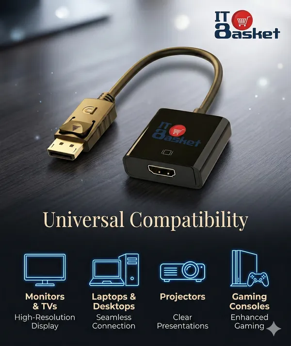 ITBasket_DisplayPort_(DP)_to_HDTV_Adapter,_4K_UHD,_Plug_&_Play,_Compact_Design
