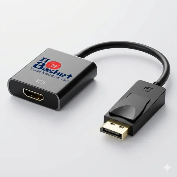 ITBasket_Display_port(Dp)_To_Hdmi_Adapter_Full_Hd_Plug_&_Play_Compact_Size