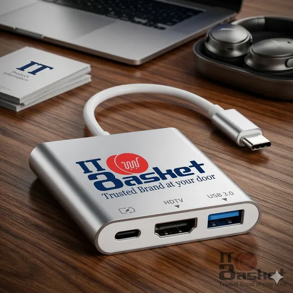 ITBasket_3-In-1_Usb_Type_C_To_Hdmi_Adapter__100W_Pd_Fast_Charging_Port_Usb_A_3.0_Multiport_Hub_For_Macbook_Pro_Air_Windows_Laptop_Tablet_Smartphone_&_All_Type_C_Devices