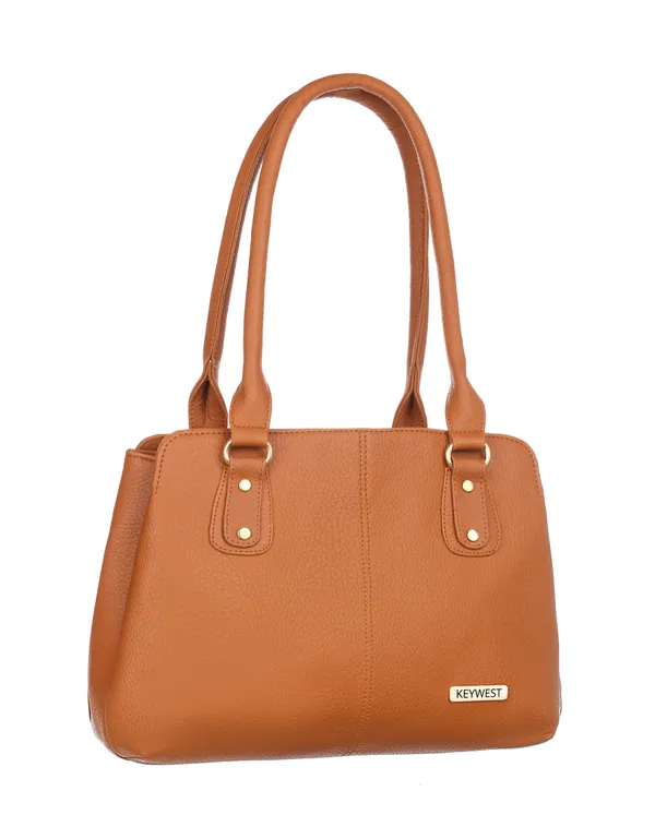 Keywest_Women's_Penguin_Tote_Handbag_for_Women_|_Hobo_Bag_for_Work_|_Ladies_Purse_|_Stylish_Shoulder_Bag_|_Gift_For_Women_|_Tan