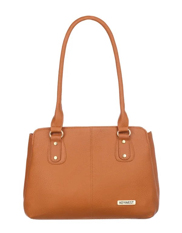 Keywest_Women's_Penguin_Tote_Handbag_for_Women_|_Hobo_Bag_for_Work_|_Ladies_Purse_|_Stylish_Shoulder_Bag_|_Gift_For_Women_|_Tan