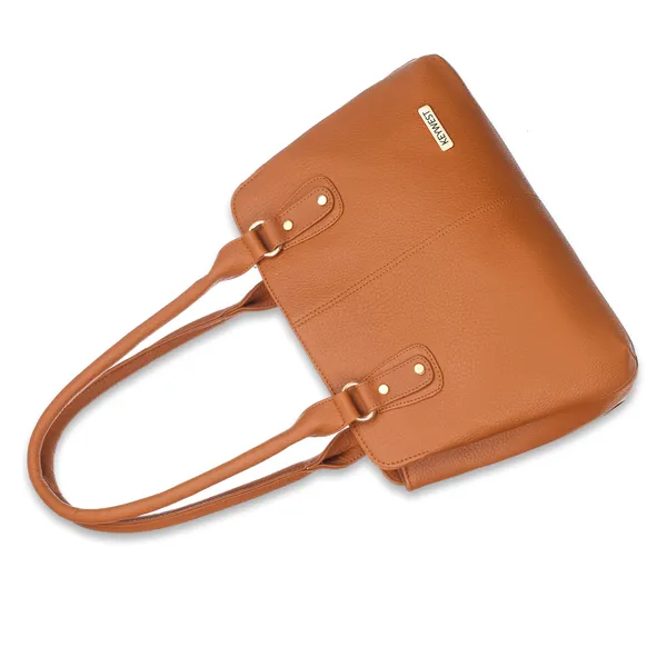 Keywest_Women's_Penguin_Tote_Handbag_for_Women_|_Hobo_Bag_for_Work_|_Ladies_Purse_|_Stylish_Shoulder_Bag_|_Gift_For_Women_|_Tan