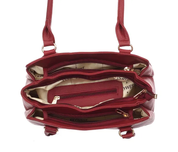 Keywest_Women's_Penguin_Tote_Handbag_for_Women_|_Hobo_Bag_for_Work_|_Ladies_Purse_|_Stylish_Shoulder_Bag_|_Gift_For_Women_|_Maroon