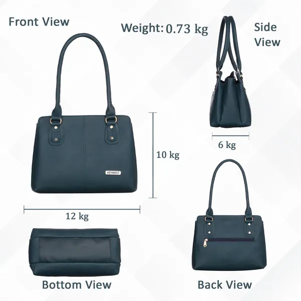 Keywest_Women's_Penguin_Tote_Handbag_for_Women_|_Hobo_Bag_for_Work_|_Ladies_Purse_|_Stylish_Shoulder_Bag_|_Gift_For_Women_|_Blue