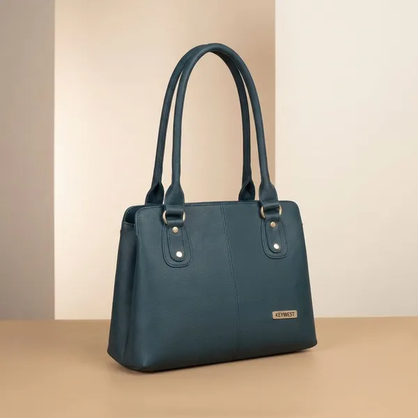Keywest_Women's_Penguin_Tote_Handbag_for_Women_|_Hobo_Bag_for_Work_|_Ladies_Purse_|_Stylish_Shoulder_Bag_|_Gift_For_Women_|_Blue