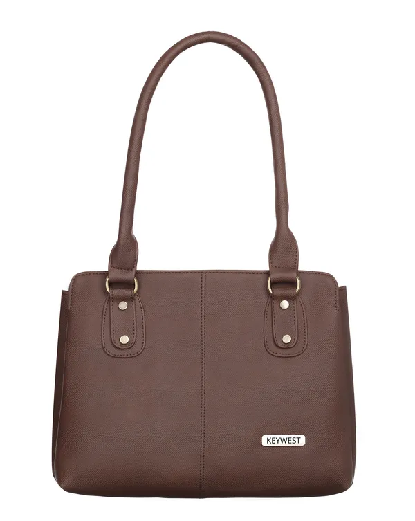 Keywest_Women's_Penguin_Tote_Handbag_for_Women_|_Hobo_Bag_for_Work_|_Ladies_Purse_|_Stylish_Shoulder_Bag_|_Gift_For_Women_|_Brown