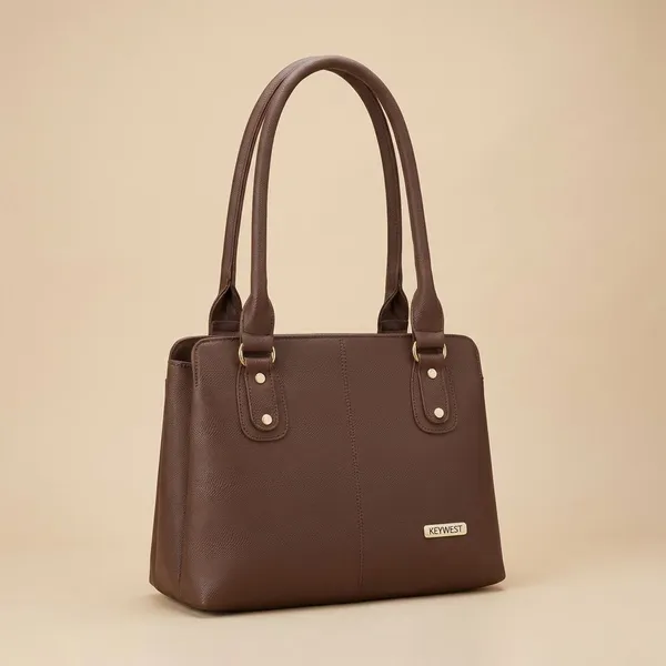 Keywest_Women's_Penguin_Tote_Handbag_for_Women_|_Hobo_Bag_for_Work_|_Ladies_Purse_|_Stylish_Shoulder_Bag_|_Gift_For_Women_|_Brown