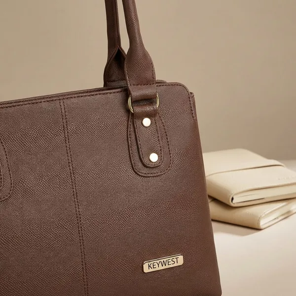 Keywest_Women's_Penguin_Tote_Handbag_for_Women_|_Hobo_Bag_for_Work_|_Ladies_Purse_|_Stylish_Shoulder_Bag_|_Gift_For_Women_|_Brown