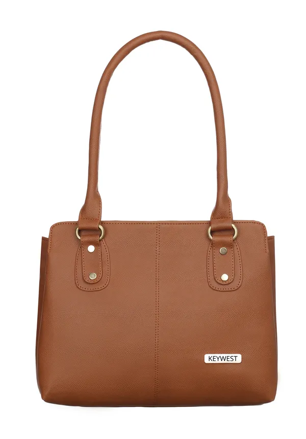 Keywest_Women's_Penguin_Tote_Handbag_for_Women_|_Hobo_Bag_for_Work_|_Ladies_Purse_|_Stylish_Shoulder_Bag_|_Gift_For_Women_|_Tan