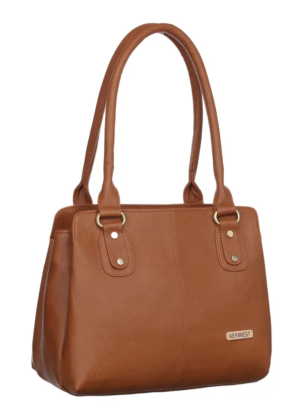 Keywest_Women's_Penguin_Tote_Handbag_for_Women_|_Hobo_Bag_for_Work_|_Ladies_Purse_|_Stylish_Shoulder_Bag_|_Gift_For_Women_|_Tan