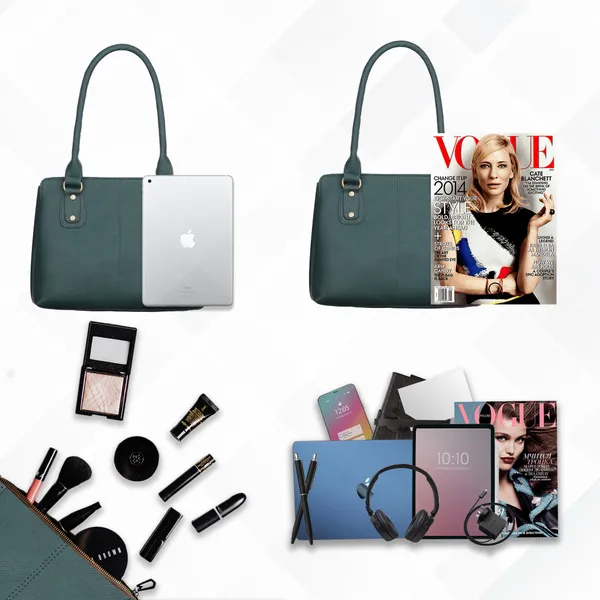 Keywest_Women's_Penguin_Tote_Handbag_for_Women_|_Hobo_Bag_for_Work_|_Ladies_Purse_|_Stylish_Shoulder_Bag_|_Gift_For_Women_|_Green