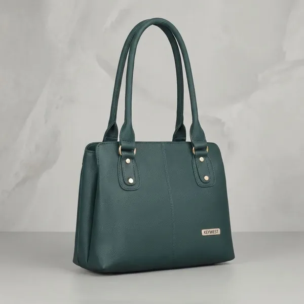 Keywest_Women's_Penguin_Tote_Handbag_for_Women_|_Hobo_Bag_for_Work_|_Ladies_Purse_|_Stylish_Shoulder_Bag_|_Gift_For_Women_|_Green