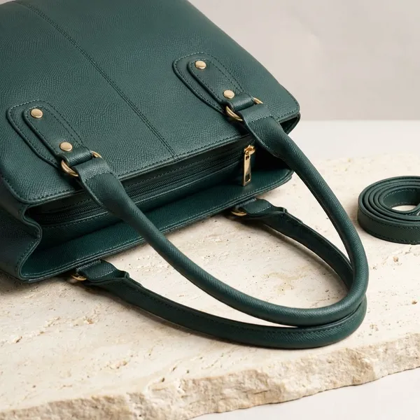 Keywest_Women's_Penguin_Tote_Handbag_for_Women_|_Hobo_Bag_for_Work_|_Ladies_Purse_|_Stylish_Shoulder_Bag_|_Gift_For_Women_|_Green