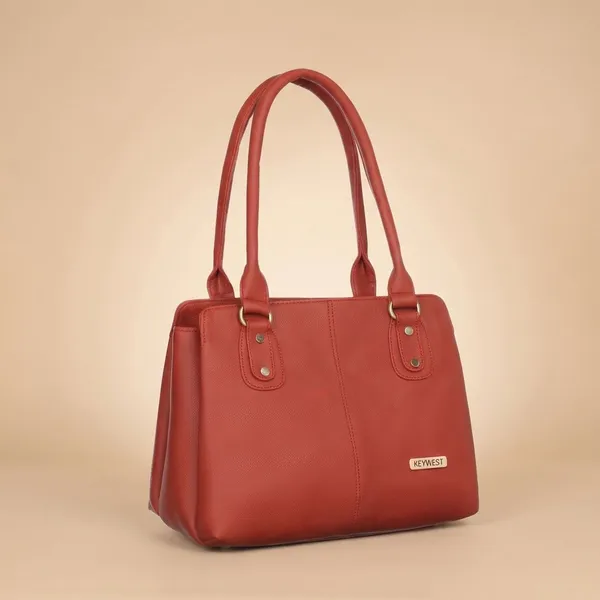 Keywest_Women's_Penguin_Tote_Handbag_for_Women_|_Hobo_Bag_for_Work_|_Ladies_Purse_|_Stylish_Shoulder_Bag_|_Gift_For_Women_|_Red