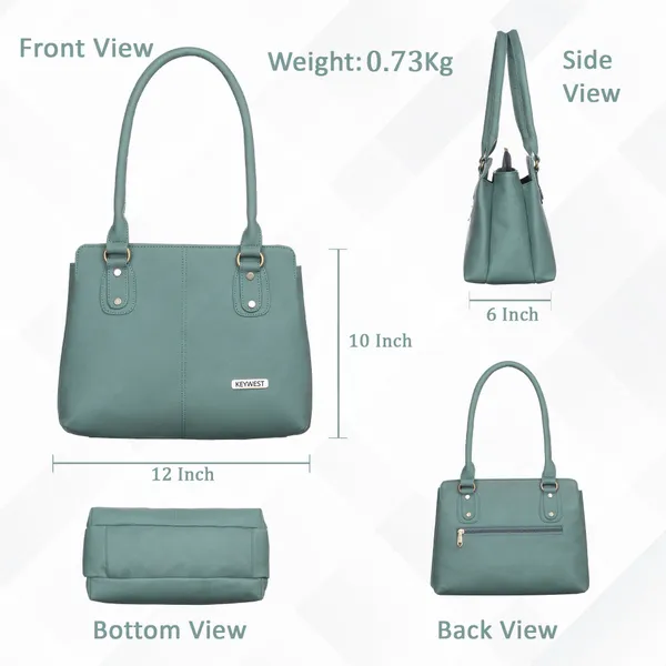 Keywest_Women's_Penguin_Tote_Handbag_for_Women_|_Hobo_Bag_for_Work_|_Ladies_Purse_|_Stylish_Shoulder_Bag_|_Gift_For_Women_|_Grey