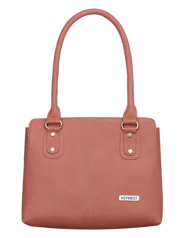 Keywest_Women's_Penguin_Tote_Handbag_for_Women_|_Hobo_Bag_for_Work_|_Ladies_Purse_|_Stylish_Shoulder_Bag_|_Gift_For_Women_|_Light_Pink
