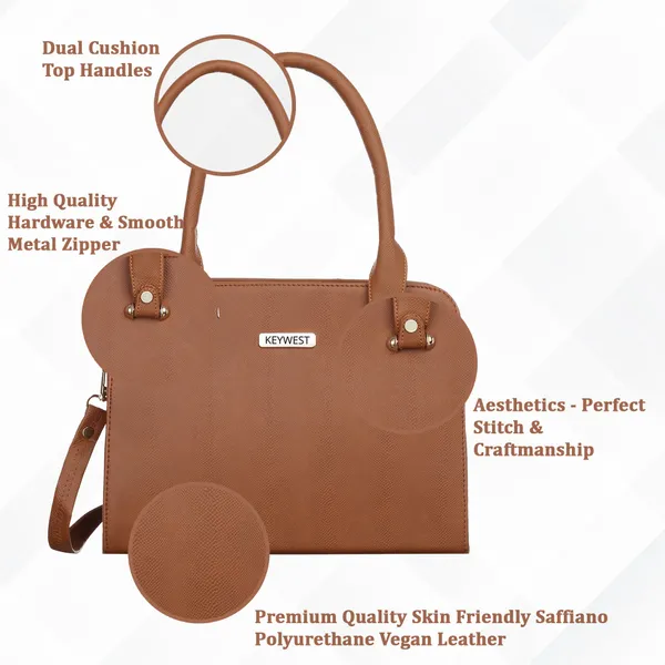 Keywest_Women's_Beach_Tote_Handbag_for_Women_|_Hobo_Bag_for_Work_|_Ladies_Purse_|_Stylish_Shoulder_Bag_|_Gift_For_Women_|_Tan