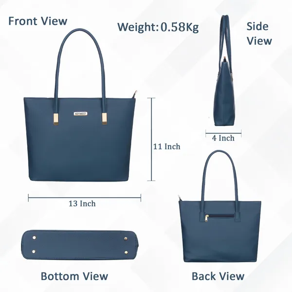 Keywest_Women's_Betula_Tote_Handbag_for_Women_|_Hobo_Bag_for_Work_|_Ladies_Purse_|_Stylish_Shoulder_Bag_|_Gift_For_Women_|_Blue