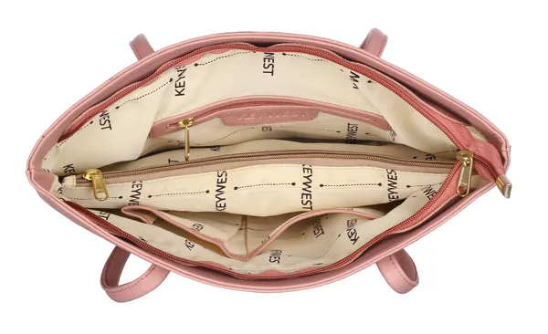 Keywest_Women's_Betula_Tote_Handbag_for_Women_|_Hobo_Bag_for_Work_|_Ladies_Purse_|_Stylish_Shoulder_Bag_|_Gift_For_Women_|_Light_Pink