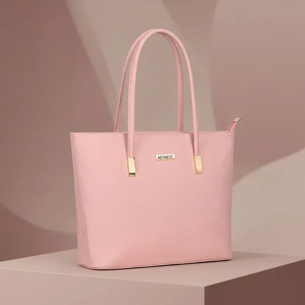 Keywest_Women's_Betula_Tote_Handbag_for_Women_|_Hobo_Bag_for_Work_|_Ladies_Purse_|_Stylish_Shoulder_Bag_|_Gift_For_Women_|_Light_Pink