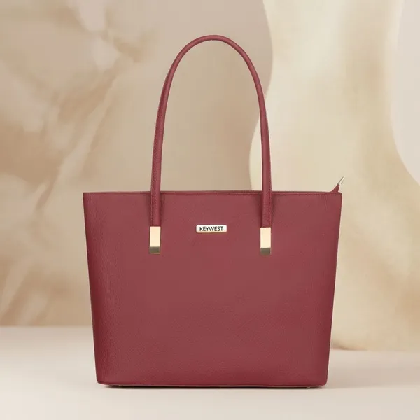 Keywest_Women's_Betula_Tote_Handbag_for_Women_|_Hobo_Bag_for_Work_|_Ladies_Purse_|_Stylish_Shoulder_Bag_|_Gift_For_Women_|_Maroon