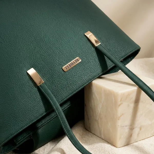 Keywest_Women's_Betula_Tote_Handbag_for_Women_|_Hobo_Bag_for_Work_|_Ladies_Purse_|_Stylish_Shoulder_Bag_|_Gift_For_Women_|_Green