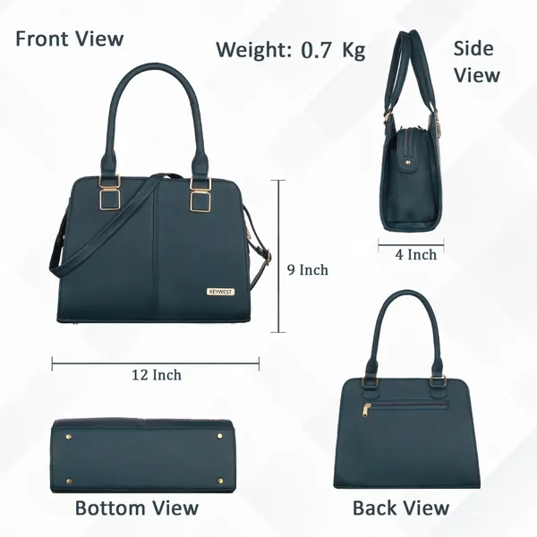 Keywest_Women's_Arlington_Tote_Handbag_for_Women_|_Hobo_Bag_for_Work_|_Ladies_Purse_|_Stylish_Shoulder_Bag_|_Gift_For_Women_|_Blue