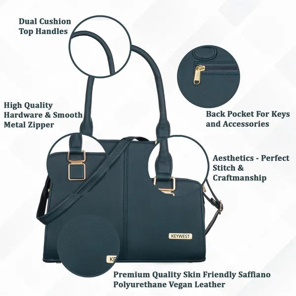 Keywest_Women's_Arlington_Tote_Handbag_for_Women_|_Hobo_Bag_for_Work_|_Ladies_Purse_|_Stylish_Shoulder_Bag_|_Gift_For_Women_|_Blue