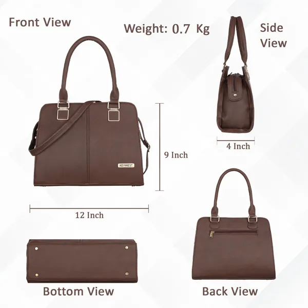 Keywest_Women's_Arlington_Tote_Handbag_for_Women_|_Hobo_Bag_for_Work_|_Ladies_Purse_|_Stylish_Shoulder_Bag_|_Gift_For_Women_|_Brown